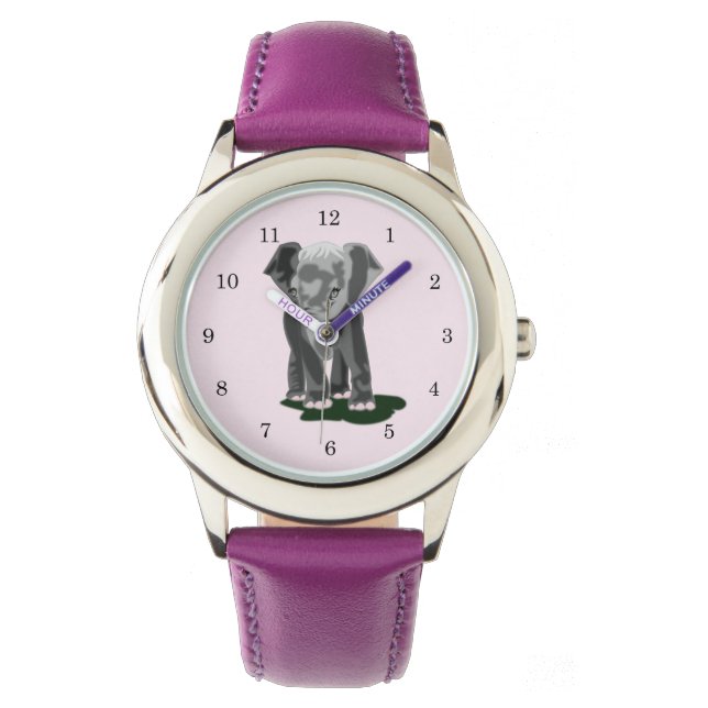 Little Elephant Watch Painting Armbandsur (Framsida)