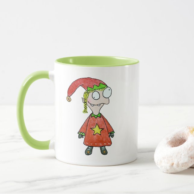 Little Elf Girl Mugg (Med munk)