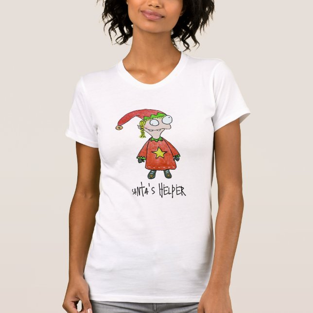 Little Elf Girl T Shirt (Framsida)