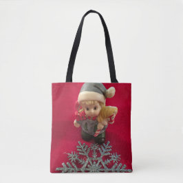 Little Elf jul Tote Bag Tygkasse