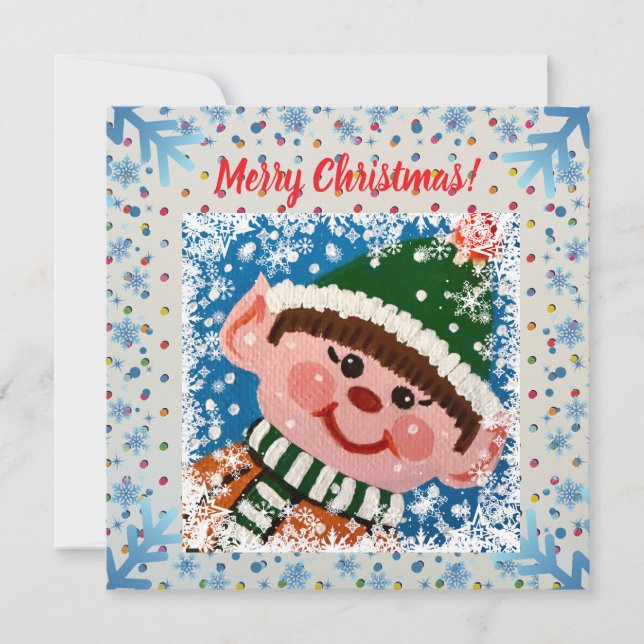 Little Elf Magnet Card (Framsida)