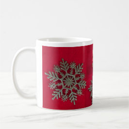 Little Elf Silver Snowflake Coffee Mugg