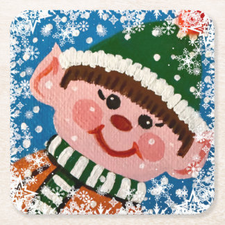 Little Elf Underlägg Papper Kvadrat