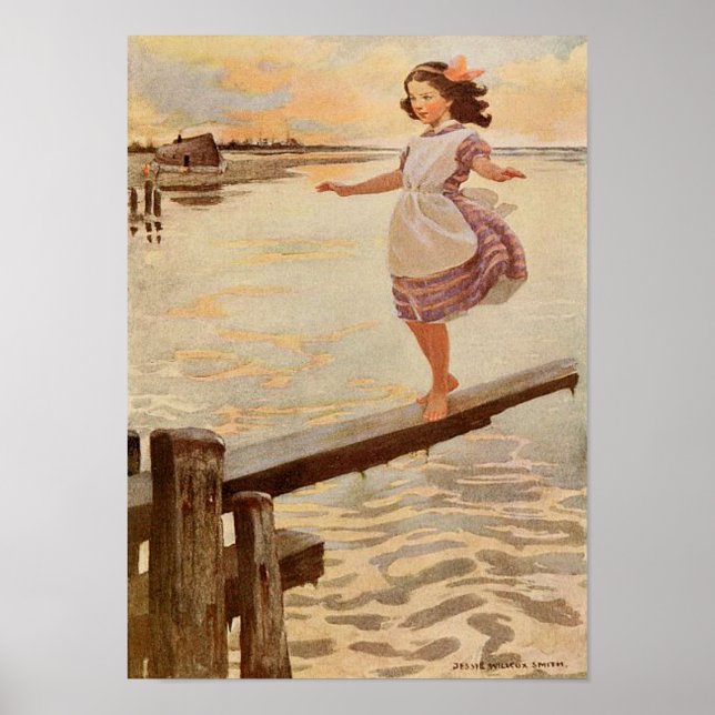 Little Emily by Jessie Willcox Smith Print Poster (Framsidan)