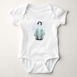 Little Emperor Penguin Watercolor T Shirt
