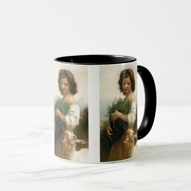 Little Esmeralda av William-Adolphe Bouguereau Mugg (Framsida höger)