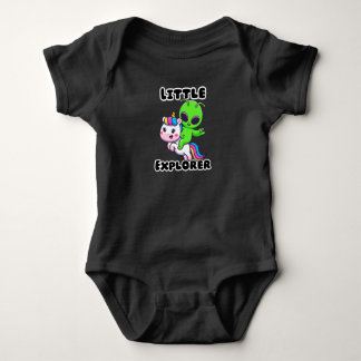 ​"Little Explorer" Alien Unicorn T Shirt