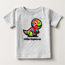 Little Explorer Dinosaur Småbarn T-Shirt Colorful