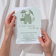Little Explorer Gender Neutral Baby Shower