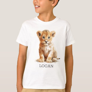 Little Explorer - Personlig Lejona Unge T Shirt