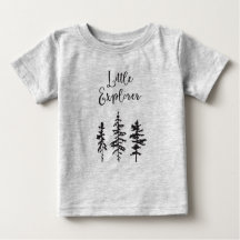 Little Explorer, Woodland Träd Baby Shirt