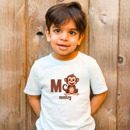 Little Explorer's M for Monkey T Shirt