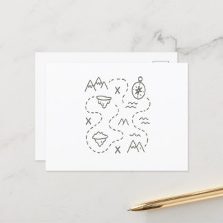 Little Explorer's Treasure Karta Vykort