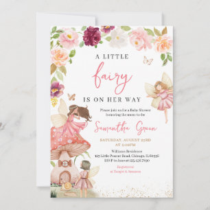 Little Fairy Baby Shower Inbjudningar