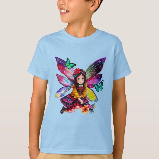 Little Fairy in the Garden T Shirt (Framsida)
