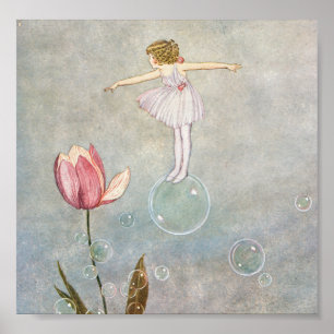 Little Fairy på en bugg Poster