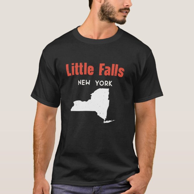 Little Falls New York USA USA State America Travel T Shirt (Framsida)