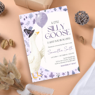 Little Fånig Goose Baby Shower Inbjudningar