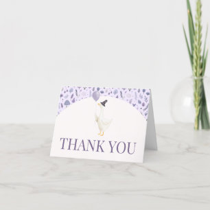 Little Fånig Goose Baby Shower Tack Kort