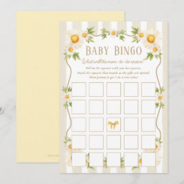 Little Fånig Goose Neutralt Baby Shower Bingo Card Inbjudningar