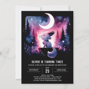 Little Fantasy Cat Birthday Inbjudningar