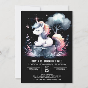 Little Fantasy Horse Birthday Inbjudningar