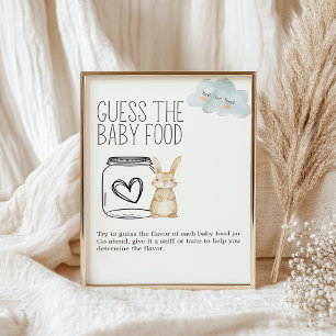 Little Farm AminalBaby Shower gissar Baby Food Sig Poster