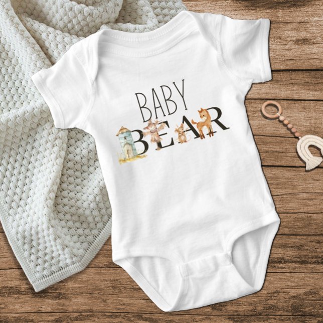 Little Farm Nursery Animals Baby Bear T Shirt (Skapare uppladdad)