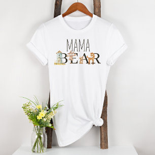 Little Farm Nursery Animals Moderskap Mamma Bear T Shirt