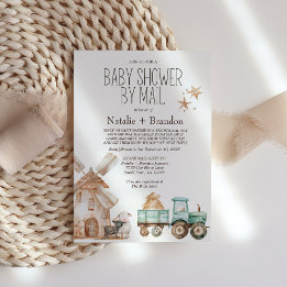 Little Farm Nursery Animy by Mail Baby Shower Inbjudningar