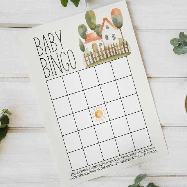 Little Farm Nursery Dubbla Sided Baby Shower Game (Skapare uppladdad)