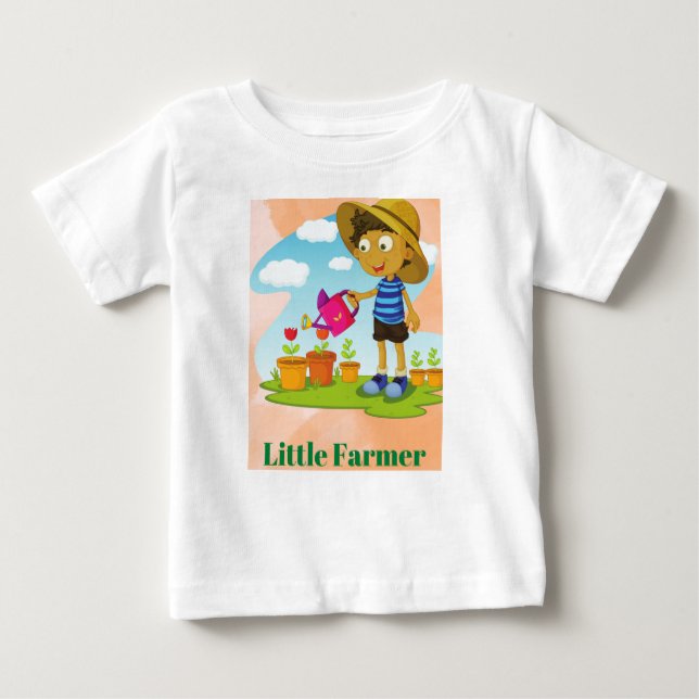 Little Farmer Baby Jersey Bodykostym T Shirt (Framsida)