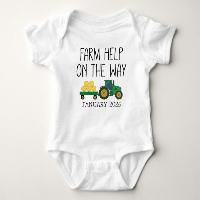 Little Farmer - Farm Help on Way T Shirt (Framsida)