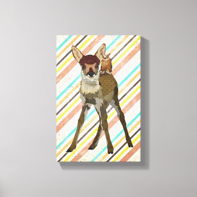 LITTLE FAWN & UGGLA Canvas (Framsida)