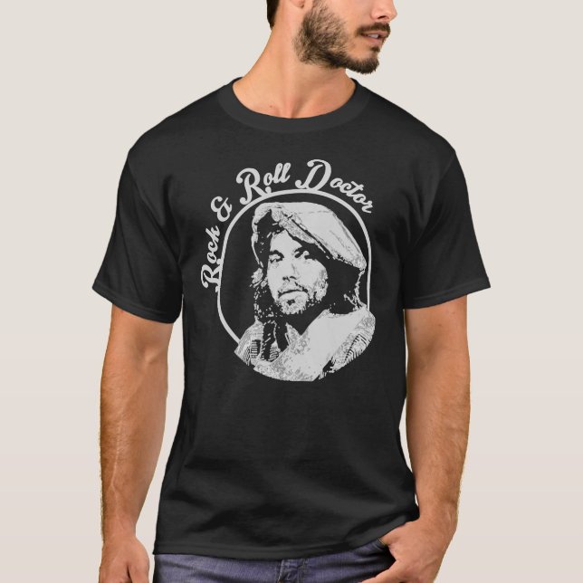Little Feat Rock and roll Doktor Lowell George Old T Shirt (Framsida)