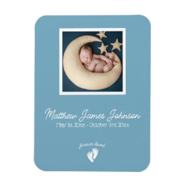 Little Feet Baby Memorial Funeral Photo Magnet