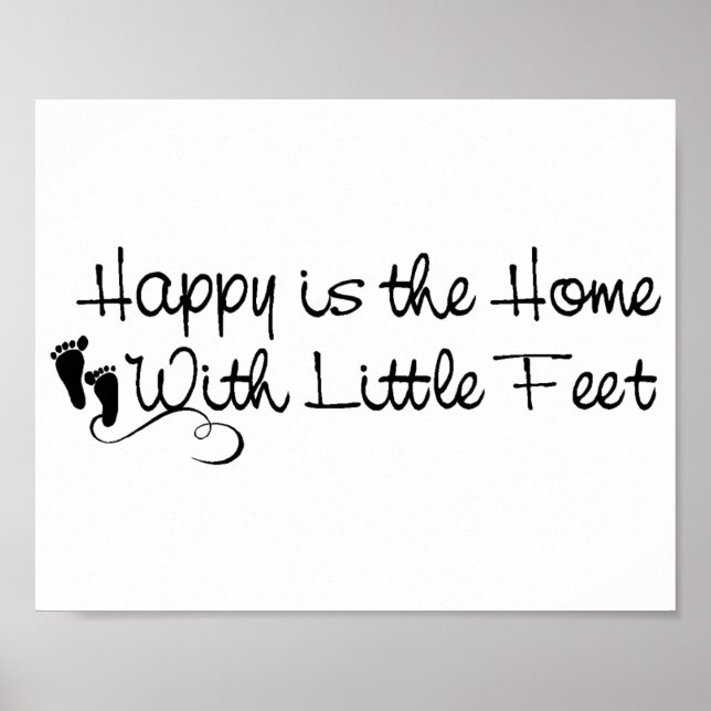 Little Feet-Lycklig Home Poster (Framsidan)