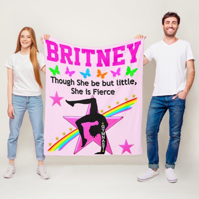 LITTLE FIERCE GYMNAST PERSONLIG FLEECE BLANKET (På plats)