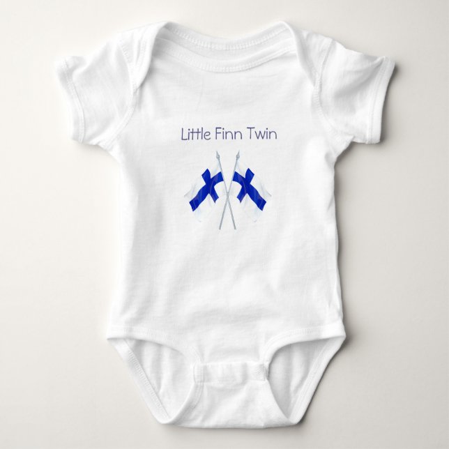 Little Finn Twin Bodydräkt T Shirt (Framsida)