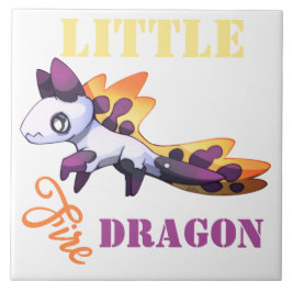 Little fire Dragon Kakelplatta