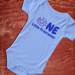 Little Firecracker 1st Birthday T Shirt