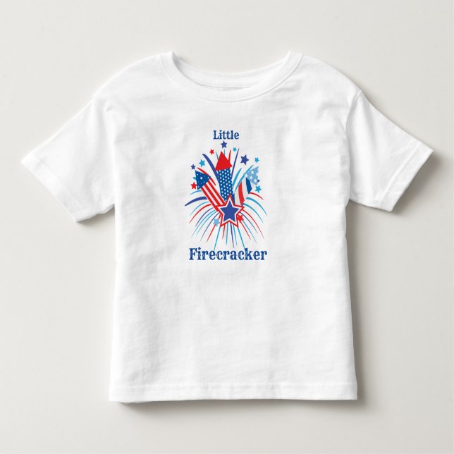 Little Firecracker 4:e juli T Shirt (Framsida)