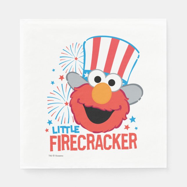 Little Firecracker Elmo Pappersservett (Framsidan)