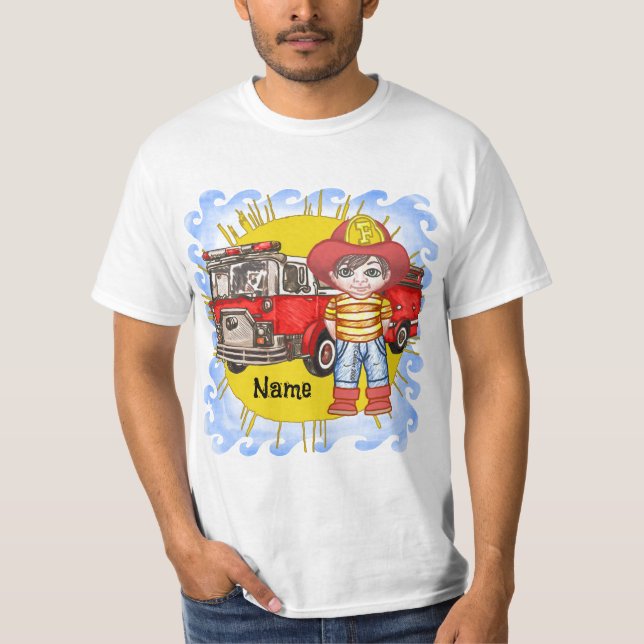 Little Firefighter T Shirt (Framsida)