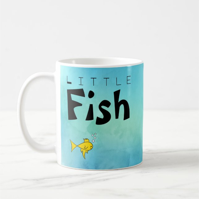 Little Fish Big Fish Funy Kaffemugg (Vänster)