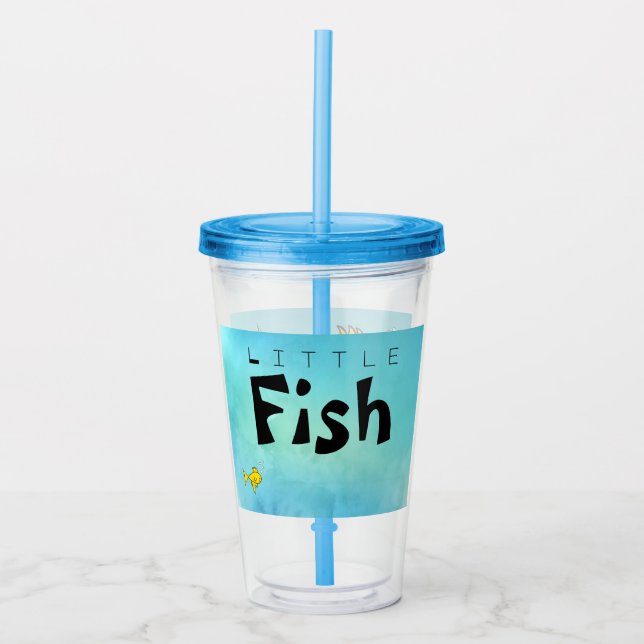 Little Fish Big Fish Funy Take Away Mugg (Framsida)