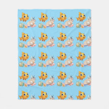 Little Fish Fleece Blanket