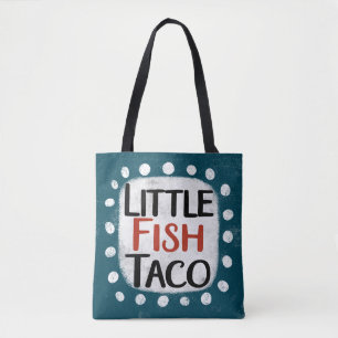 Little Fish Taco Tote Bag Tygkasse