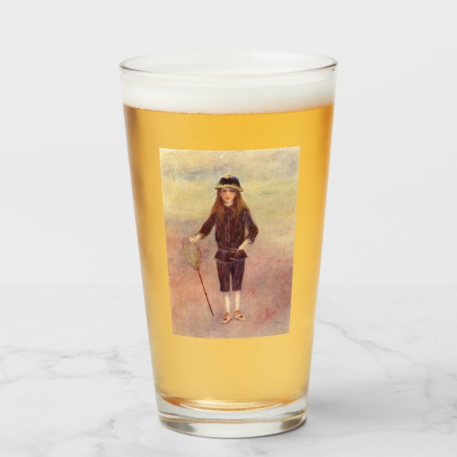 Little Fishergirl (av Pierre-August Renoir) Glaskopp (Framsida fylld)