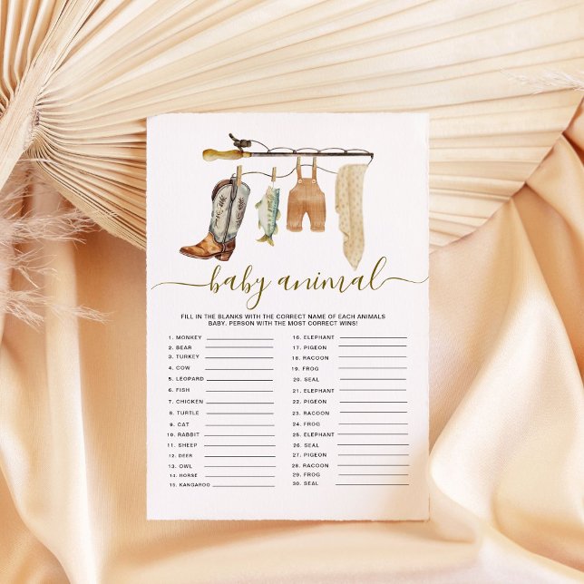 Little Fisherman Baby djur Match Game (Skapare uppladdad)